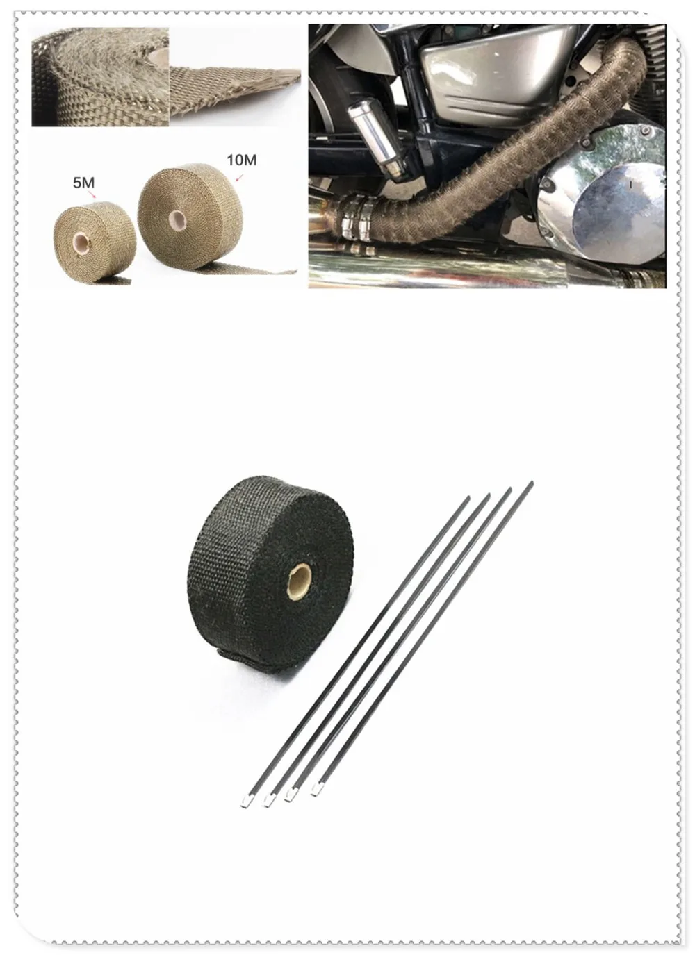 Чехол для выхлопных газов мотоцикла защитный чехол с банановым покрытием