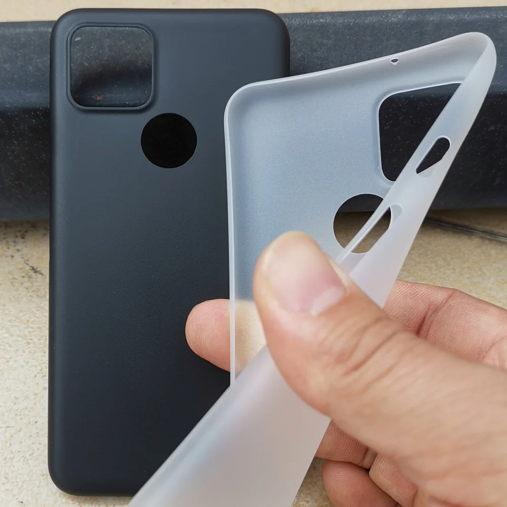 Ультратонкий PP 0 4 мм матовый чехол для Google Pixel 5 тонкий супер ультра пластиковый