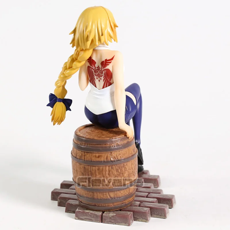 

Anime Figure FGO Destiny Joan of Arc Sitting on A Barrel Puppet Model PVC Toy Decoration Exquisite Boxed Children's Gift