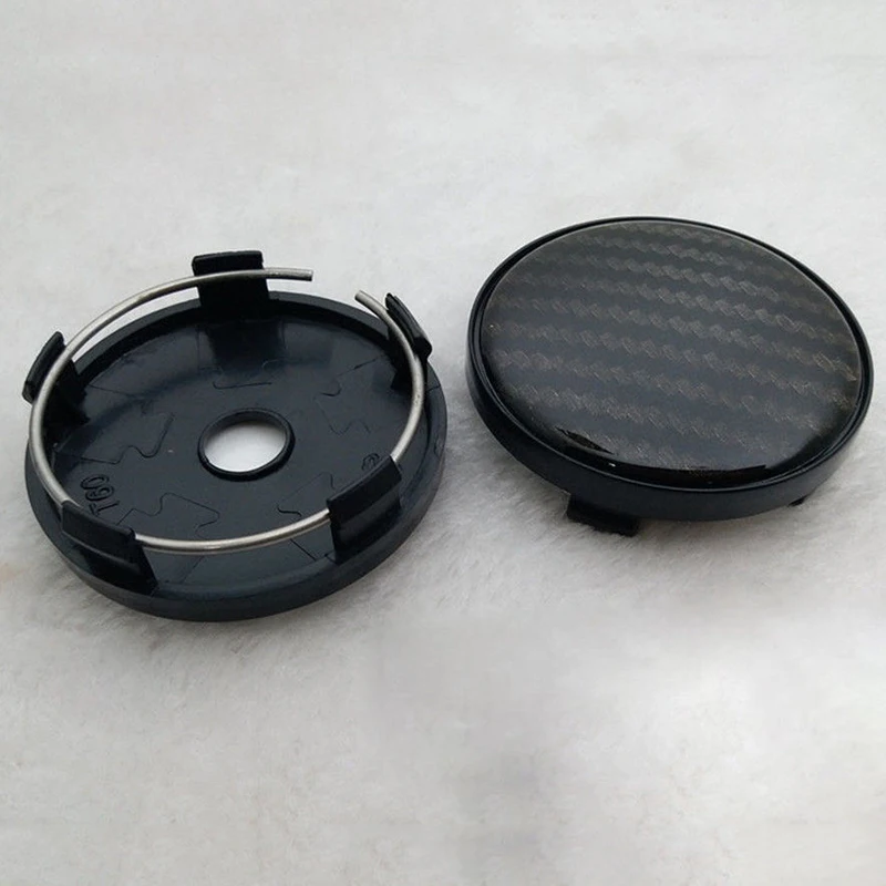 4 шт. 60 мм крышка центра ступицы колеса ABS пластик углеродное волокно узор внешние