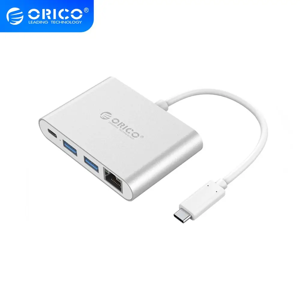 Алюминиевый Концентратор ORICO Type C к A / C/HDMI совместимый конвертер Поддержка PD