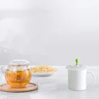 Силиконовая крышка для стакана в виде ростков бобов