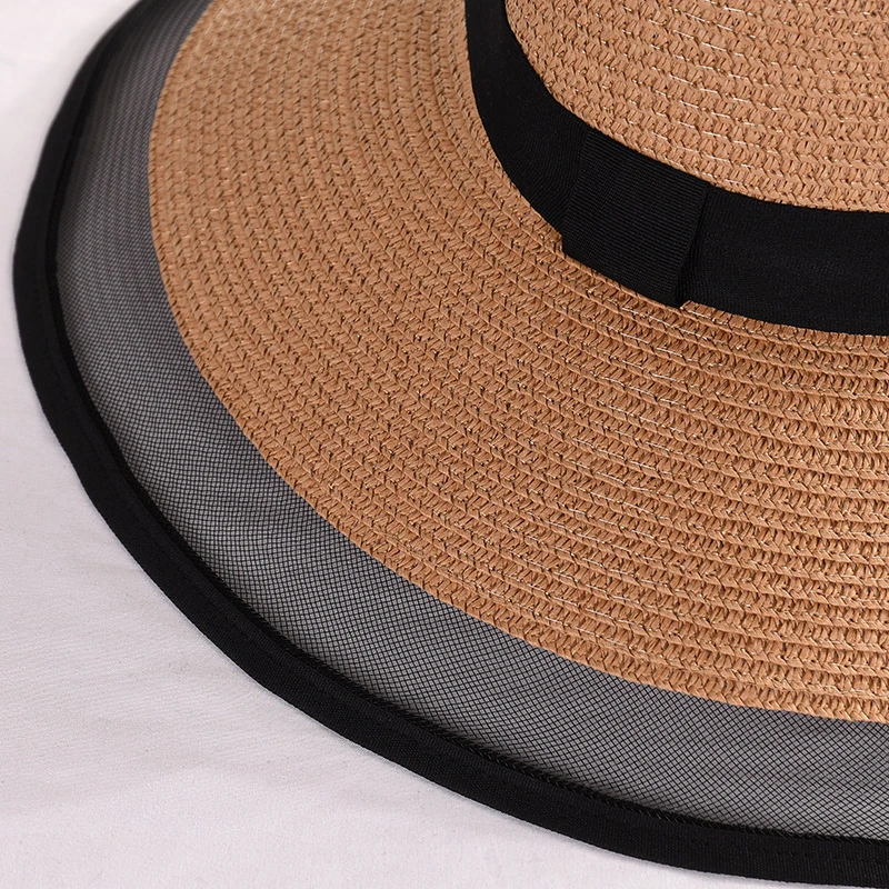 Шляпа Соломенная женская с широкими полями и защитой от УФ-лучей | Аксессуары для