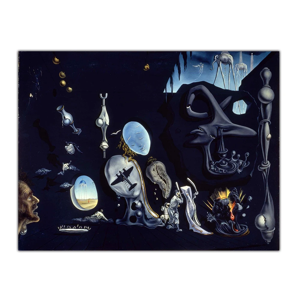 Citon Salvador Dali Uranium and Atomica Melancholica Idyll Canvas Холст Картина маслом художественное
