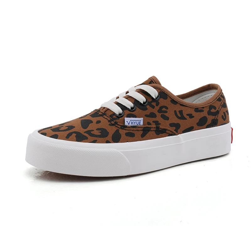 

Leopard Women's Shoes 2021 Summer New Low-Cut Flat Board Shoes Student Canvas Shoes Cows Women's Sports Shoes Stitching Lace-Up