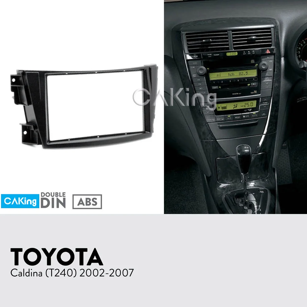 Автомобильная радиопанель Fascia Для Toyota calдина (T240) 2002-2007 комплект для приборной