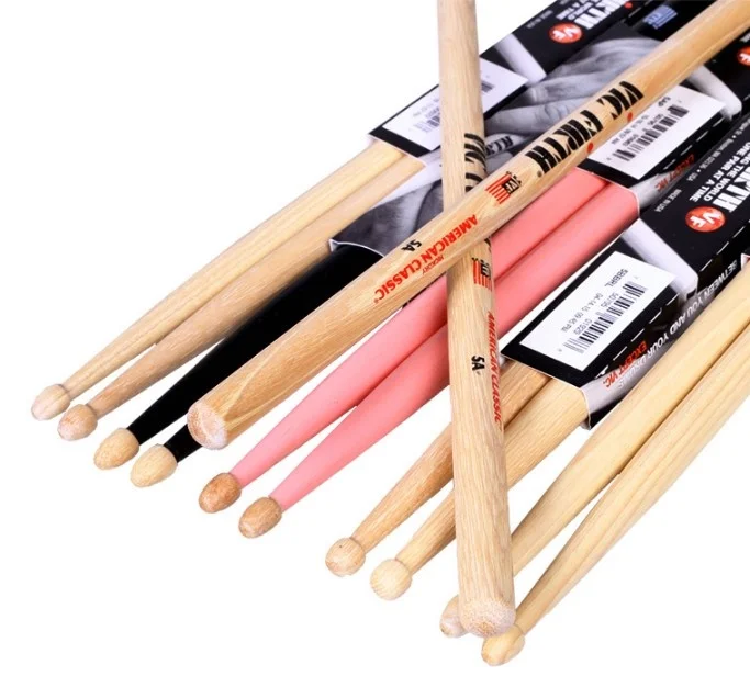 

Vic Firth Hickory Drumsticks 5A, 5B, 5B Barrel, 7A, Original Made in USA, Multiple Colors Drum Sticks