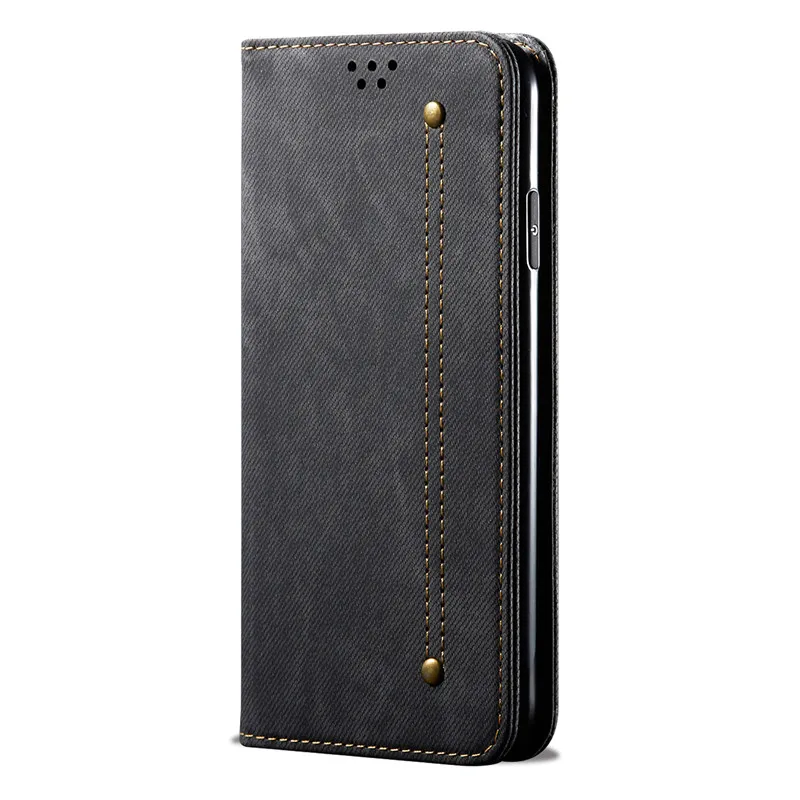 Чехол-книжка в стиле ретро для Xiaomi Redmi 8 Redmi 8A, чехол из джинсовой ткани с подставкой и бумажником, задняя крышка для Redmi 7 7A, Fundas