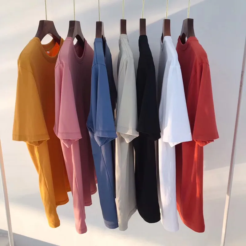 

2021 Men And Women Summer Fashion Loose Comfort Cotton Short Sleeve T-Shirt CXA641-CXA651