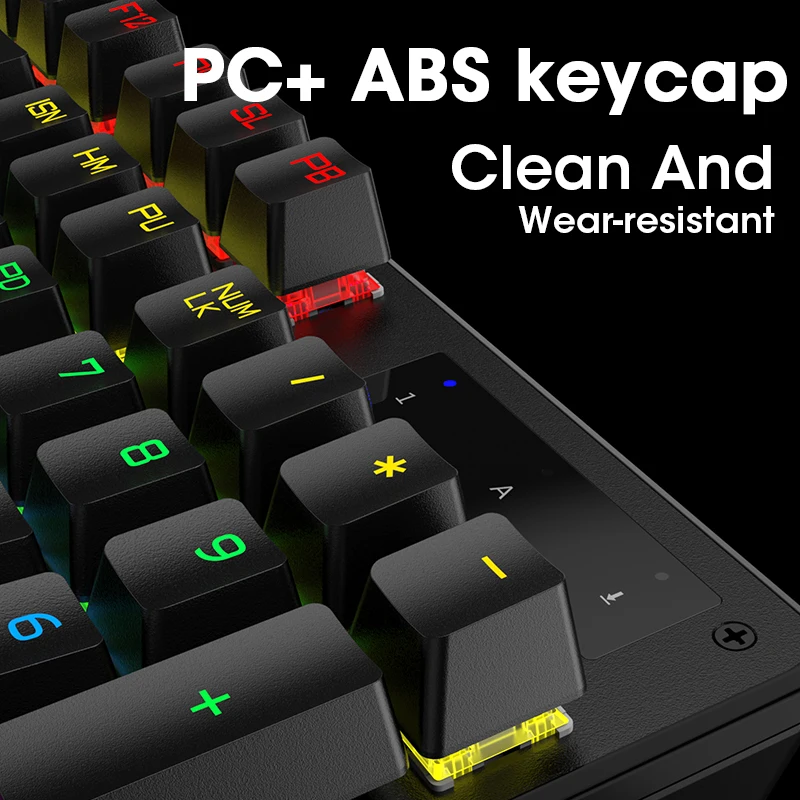 Механическая клавиатура набор игровых клавиатур черный синий переключатель