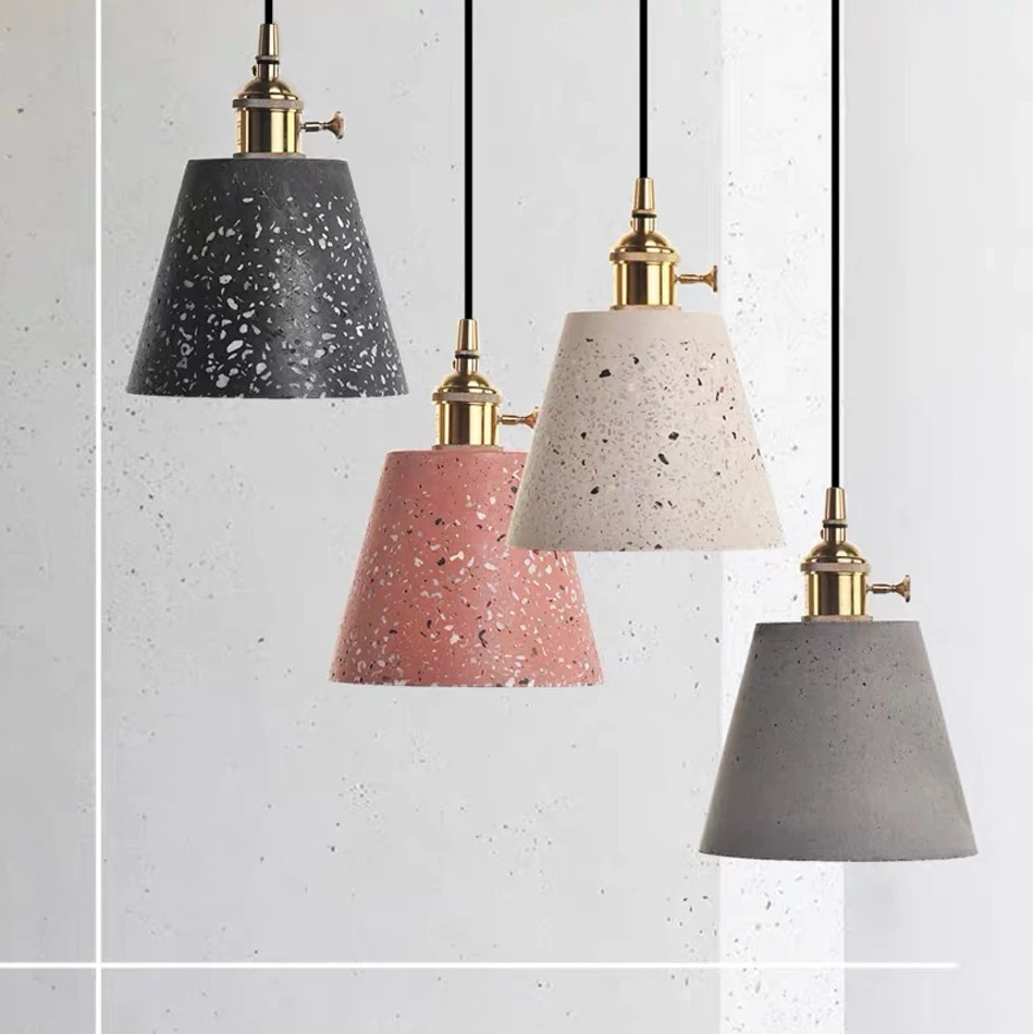 2020 Новый цементный подвесной светильник Terrazzo Скандинавский современный Led E27