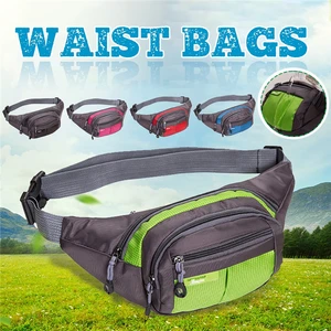 Водонепроницаемая поясная сумка на молнии, вместительная спортивная сумка через плечо для путешествий и занятий спортом на открытом воздухе