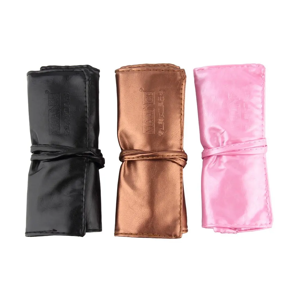 Профессиональный 7 шт. набор кистей для макияжа с кожаным порошок мешка основа