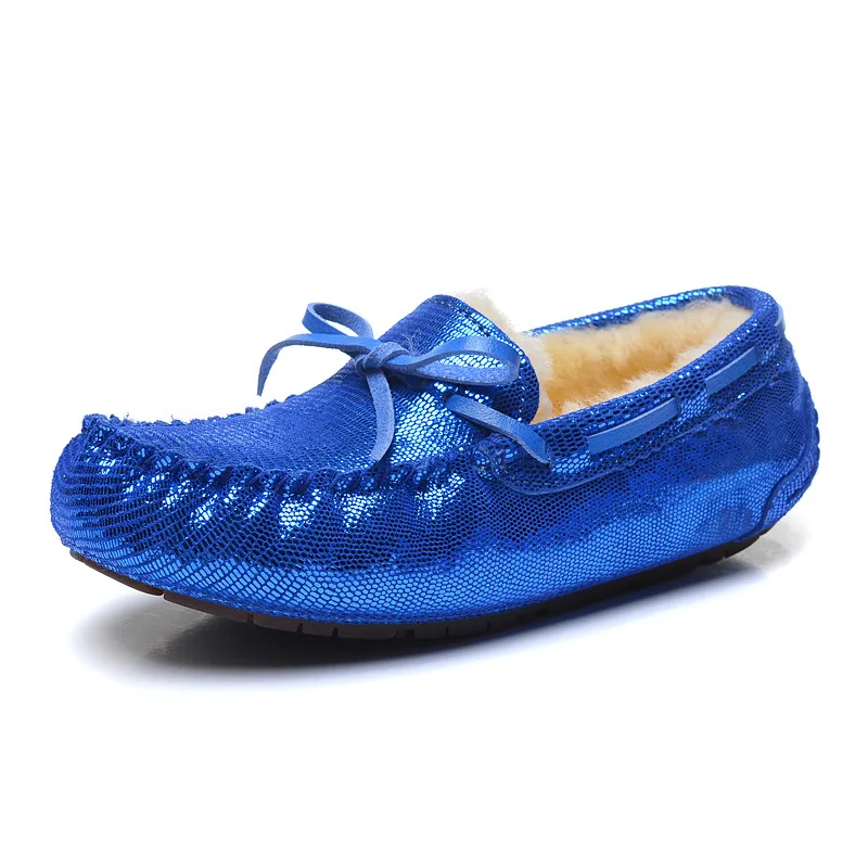 Royal blue as pic Новая стильная зимняя обувь; женские полусапожки; натуральная кожа; натуральная шерсть; теплые модные ботильоны; зимние ботинки; - Цвет: Royal blue as pic