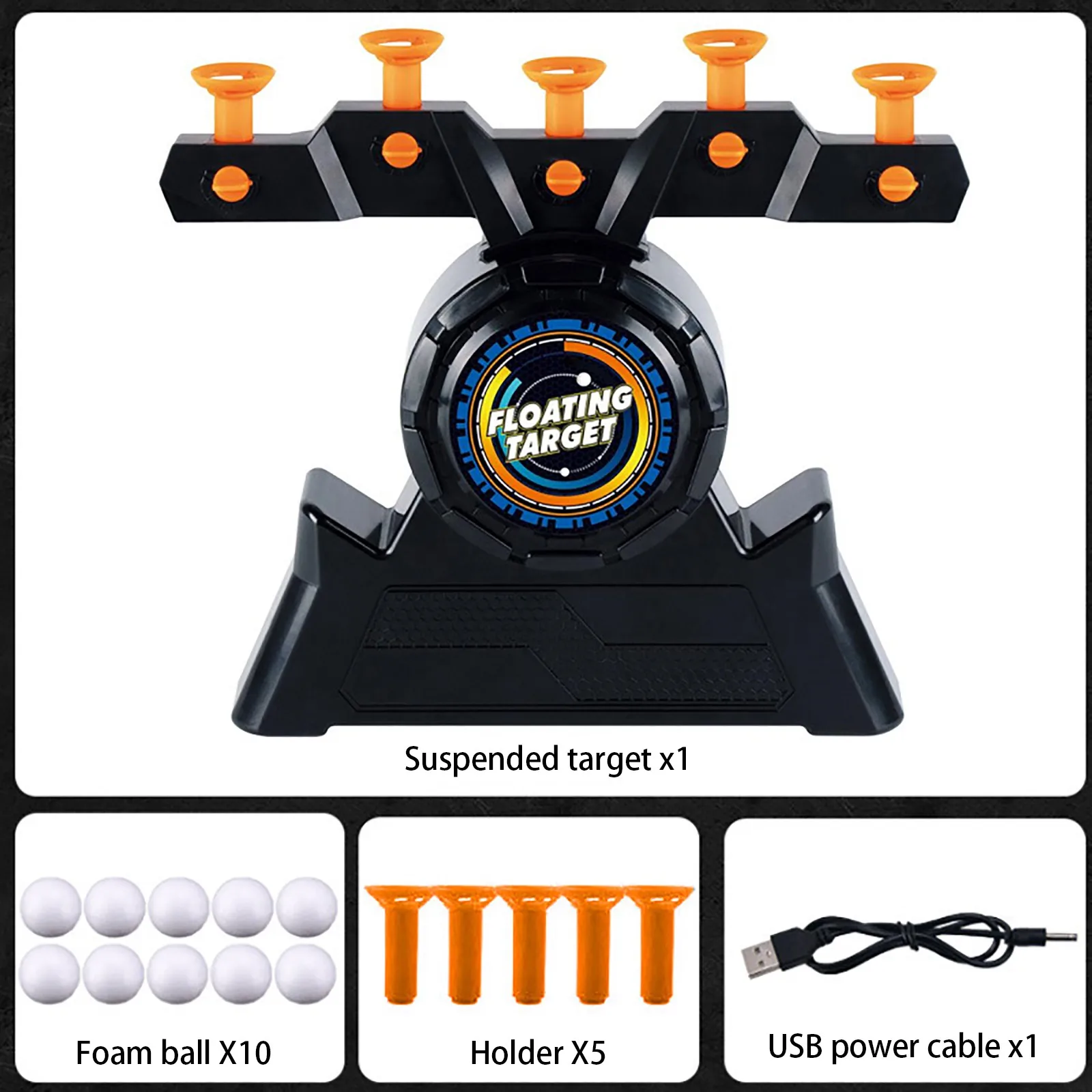 

Electric Ball Target Hanging Safe Flying Shooting Toy Motorized Hoverball Target Hoverball Dartboard Shooting Ball Softball Toy