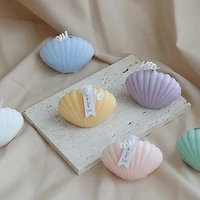 shell candle home decoration birthday decoration wax scented candles wedding decoration photography 1pc