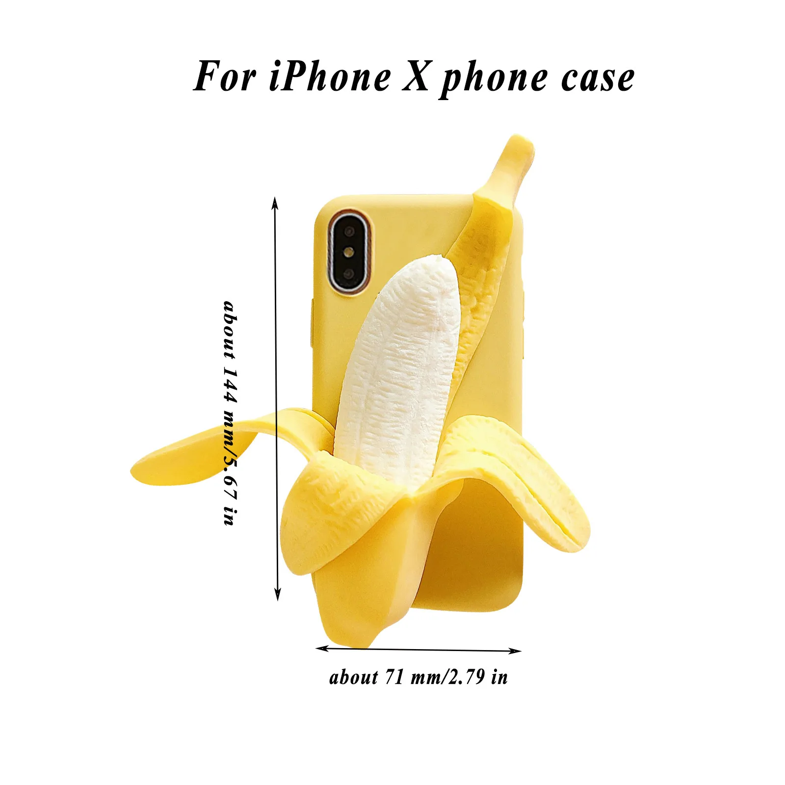 

Juguetes Fidget Banana Phone Case For Iphone X 3d Cartoon Silicone Pressure Popit Case Shockproof Protective Case 5.8 In Abreact