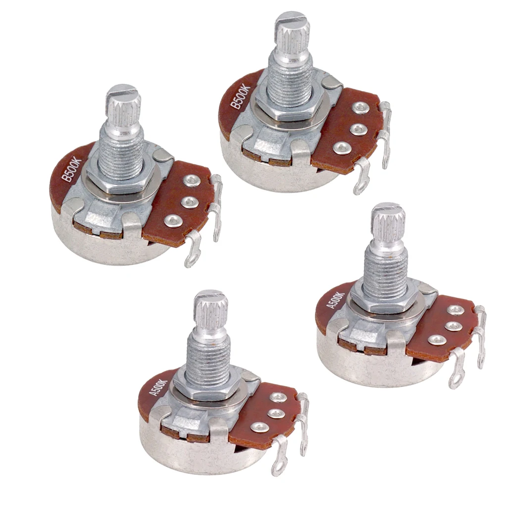 MINI POT Log A / Linear B 500k Volume Tone Potentiometer For Electric Guitar | Спорт и развлечения