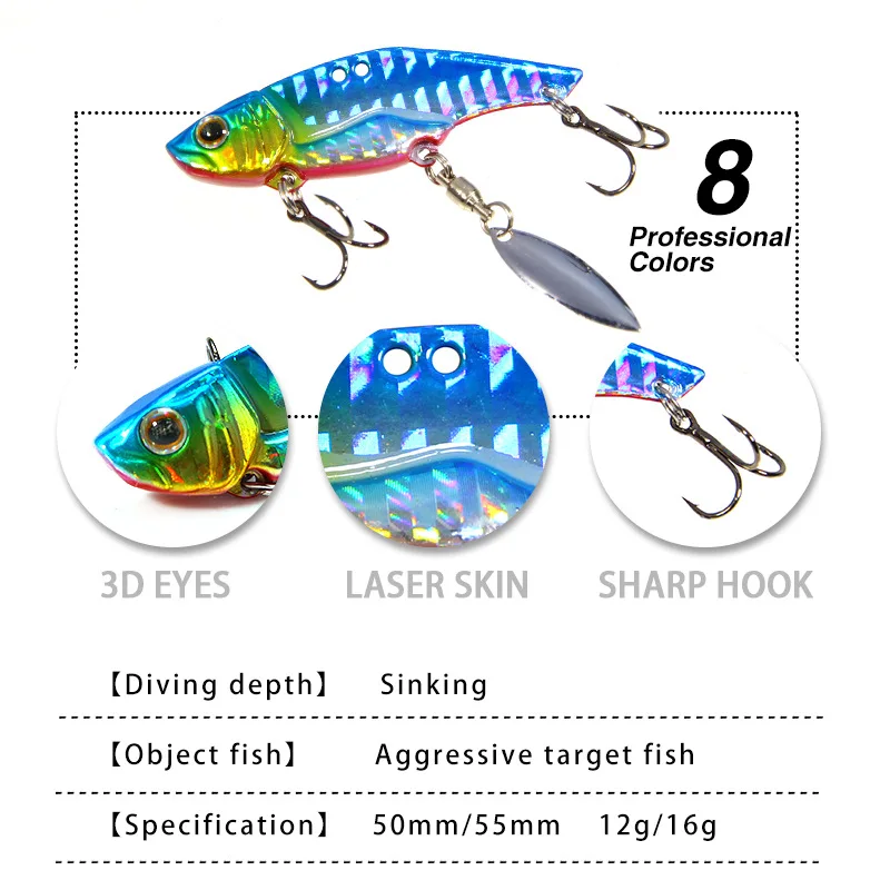 NAMOR тонущий вибрирующий искусственный Baits12G 16 г Приманка VIB Твердые Приманки Рыба