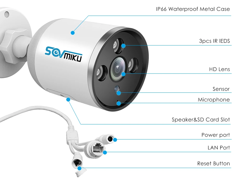 HD 1536P 1080P 720P wifi IP камера Bullet ONVIF наружная Водонепроницаемая CCTV камера безопасности 3MP двухстороннее аудио приложение дистанционное управление TF карта