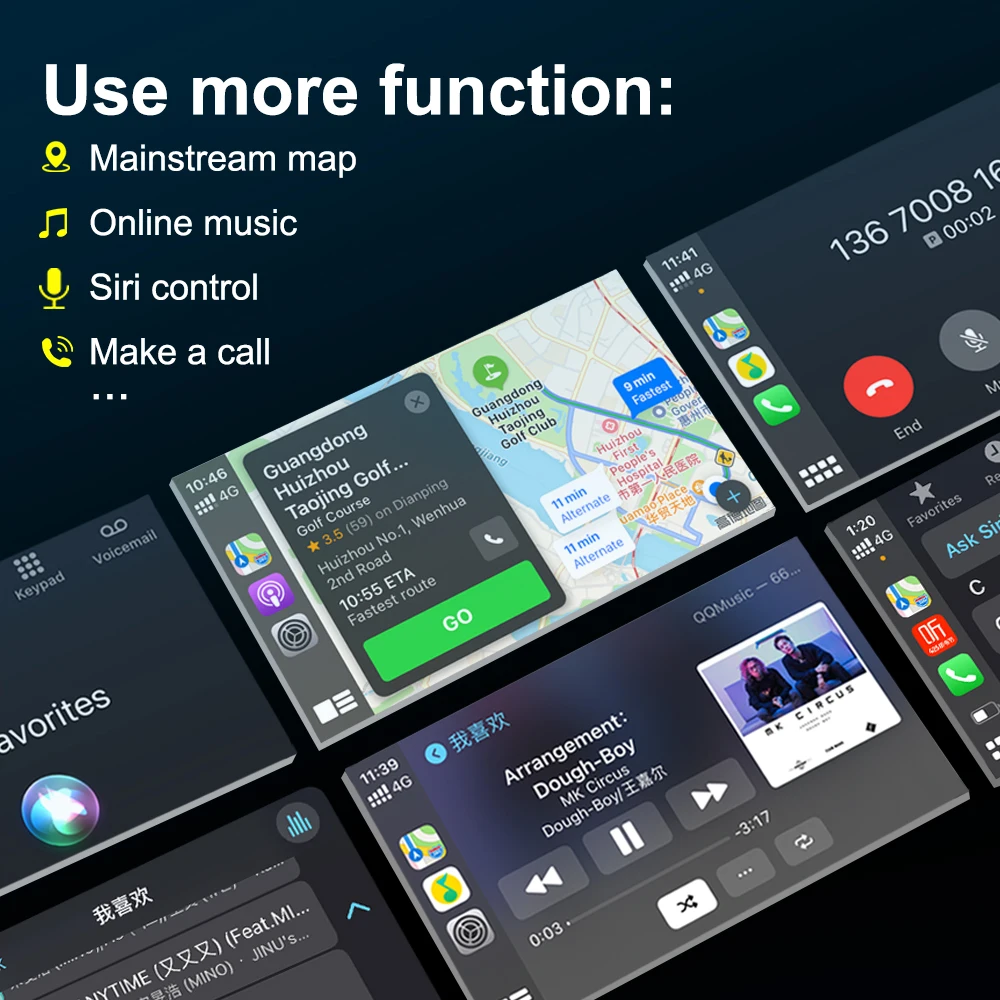 Carlinkit беспроводной Apple CarPlay IOS для Lexus NX ES US iS CT RX GS LS LX LC RC 2014 2019 мультимедиа и Android