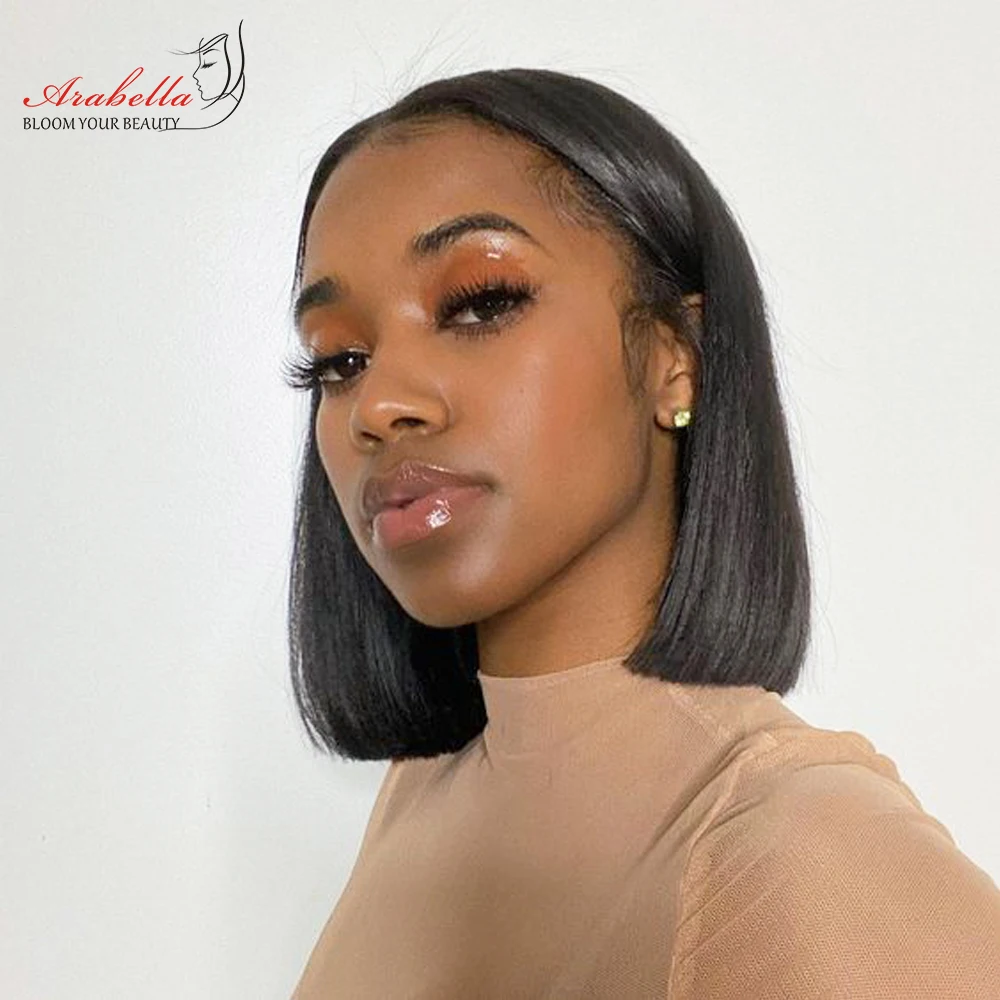 

Парик фронтальный из 100% человеческих волос, 13x4 HD Lace Fronta Bob, арабила, 13x6