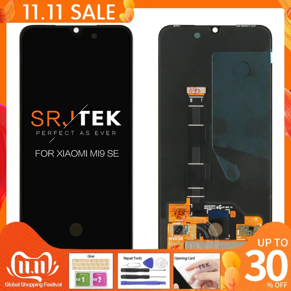 Глобальная версия Оригинальный ЖК экран для XIAOMI Mi 9 SE дисплей сенсорный