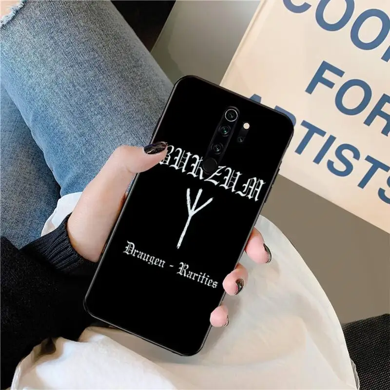 Мягкий силиконовый черный чехол CUTEWANAN Burzum music для Redmi Note 8 8A 8T 7 6 6A 5 5A 4 4X 4A Go Pro |