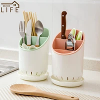 drain device plastic organizer for cutlery kitchen holder storage containers chopstick tableware rack kitchen tool accessories