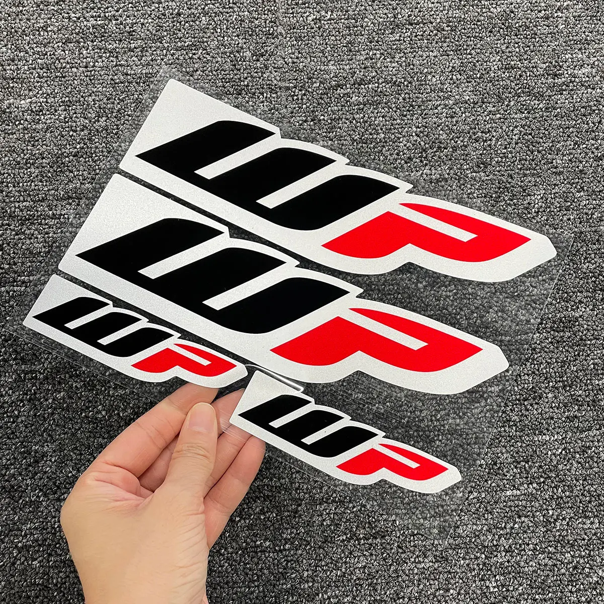 Наклейка на мотоцикл WP аксессуары Лазерная Радуга модификация подвески