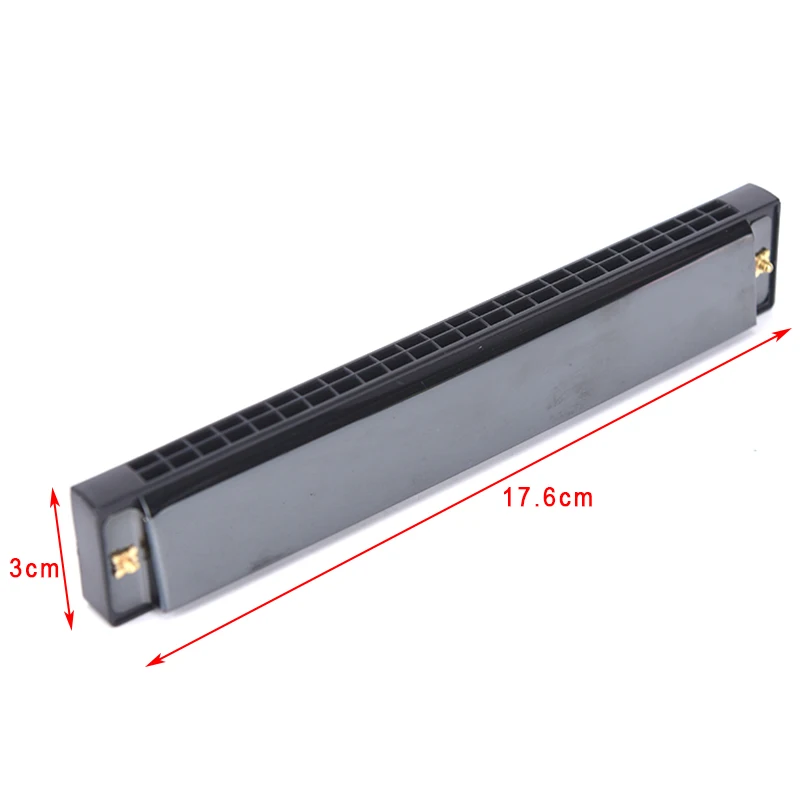 

24 Hole Key Of C Play Harmonica Tremolo Harmonica Mouth Organ Double Row Blues