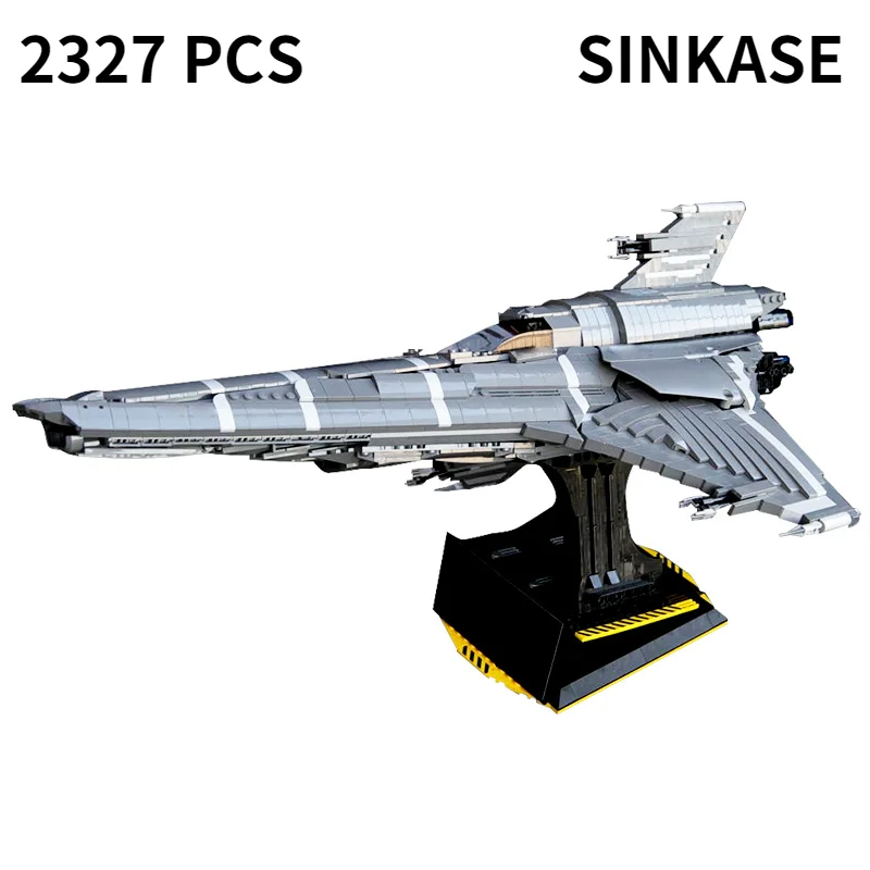 

Корабль MOC Space Warship, высокотехнологичный Mk UCS, колониальный питон 9424, космический корабль, строительные блоки, кирпичи, детская игрушка