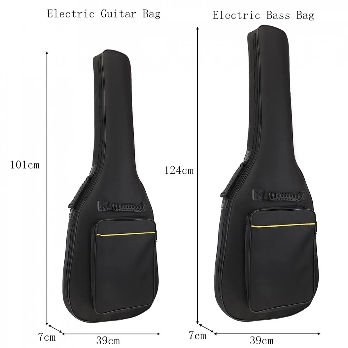 Рюкзак для электрогитары бас-гитары 8 мм губка водонепроницаемая ткань Оксфорд