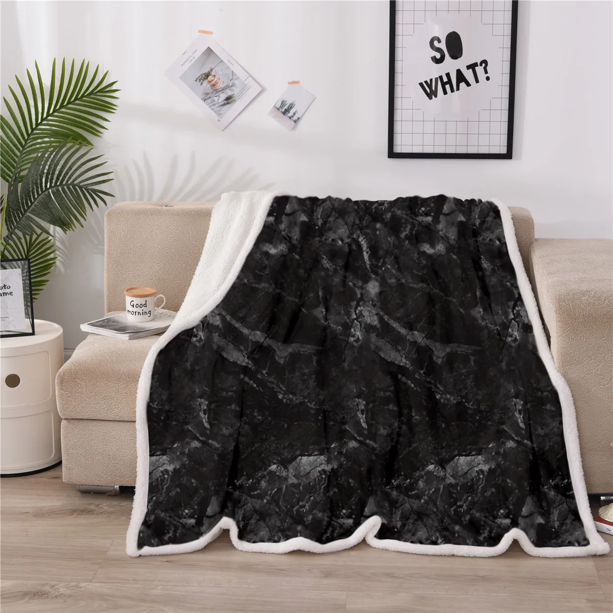 Зимнее шерстяное одеяло Ferret кашемировое теплое s двустороннее овечье флисовое