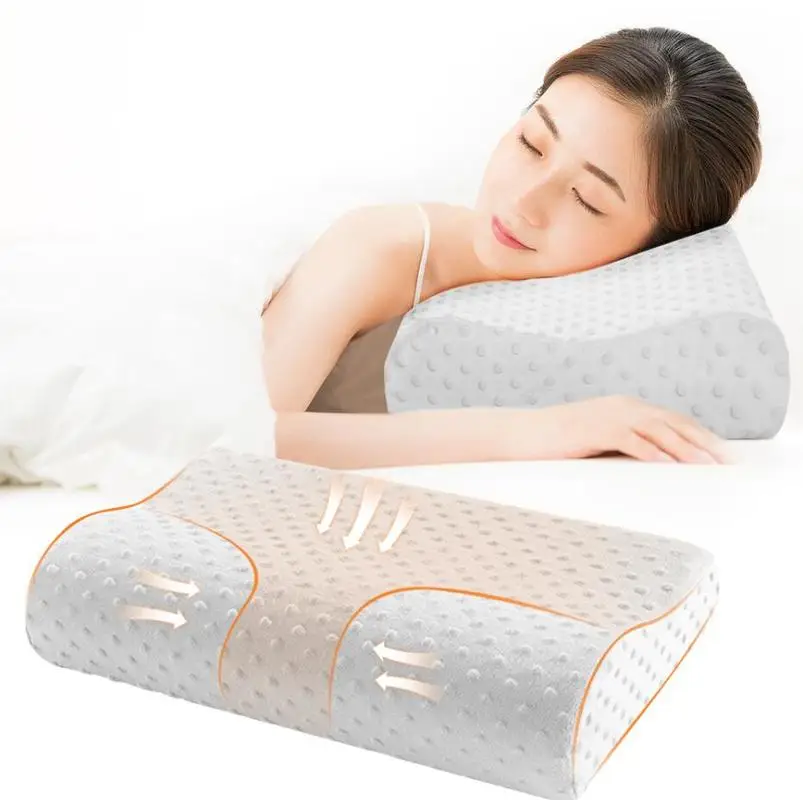 Уход за здравьем шейки памяти подушка из пены с эффектом 3 цвета Ортопедическая