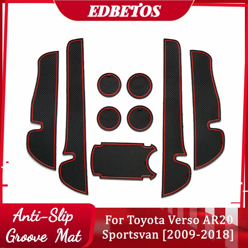 

Car Door Groove Mat For Toyota Verso 2009 2010 2011 2012 2014 2015 2016 2017 2018 AR20 Sportsvan Non-Slip Mats Interior Door Pad