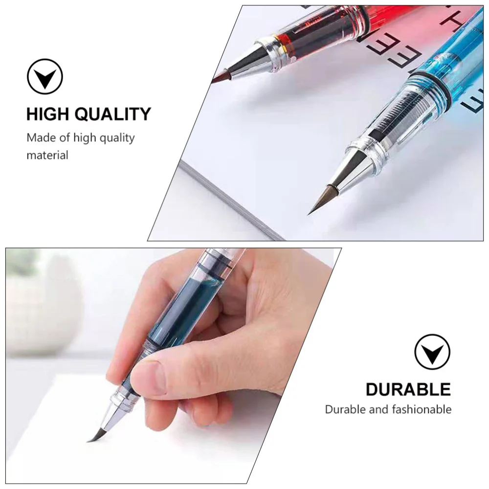 

5Pcs Watercolor Brush Pens Drawing Pens Refillable Ink Pens Calligraphy Pens