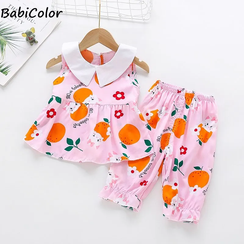 

Girls Pajamas Set Summer Short Sleeve Children's Sleepwear Set Cotton Pajamas Boy Pyjamas Sets For Kids Home Wear Clothing