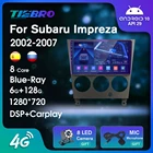 Автомобильный радиоприемник, 2DIN, Blu-ray, IPS, QLED, для Subaru Impreza GD 2002-2007, Android10, GPS-навигация, автомагнитола DSP, автомобильный мультимедийный плеер IGO