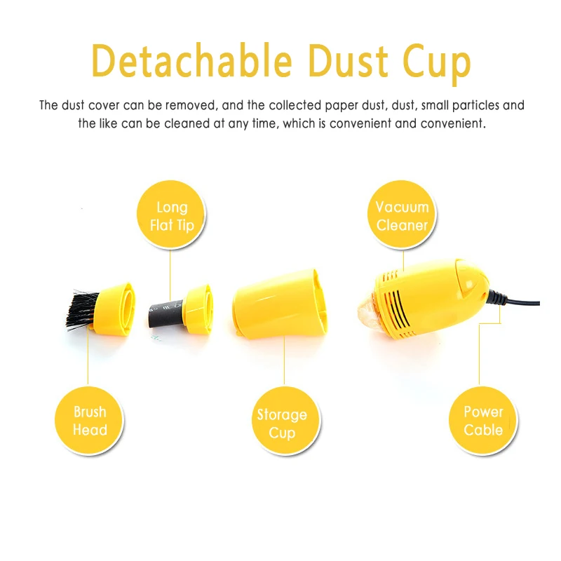 Полезный мини пылесос с USB портом щетка для мытья клавиатуры ноутбука набор