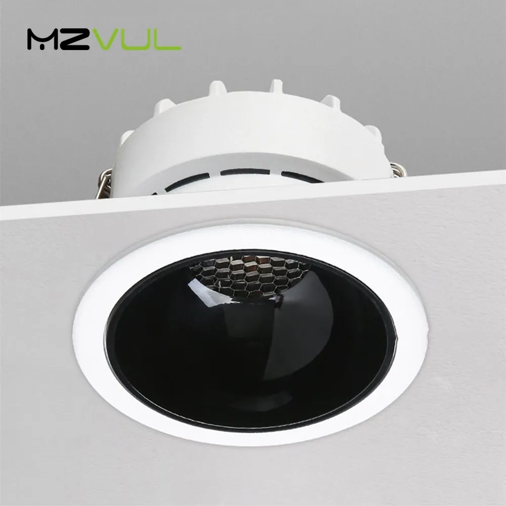 

Embedded Led Spot Lamp Recessed Led Downlight Indoor Honeycomb Ceiling Lamp Spotlighting 7W 12W 18W Dimmable For Bedroom Kitchen