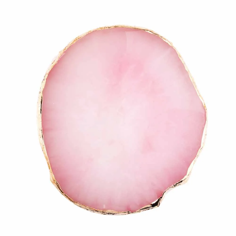 1 шт. круглая Смола Агат камень ногтей Цвет палитра Гель-лак поддон для смешивания