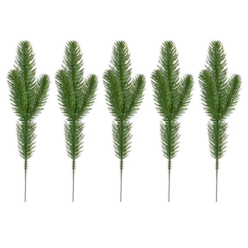 

5pcs Simulation Pine Needle Plant Decoration Photography Props Festive Party Supplies