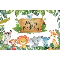 nitree tropical jungle forest wild animal safari party newborn baby shower 1st birthday backdrop vinyl photography background 5
