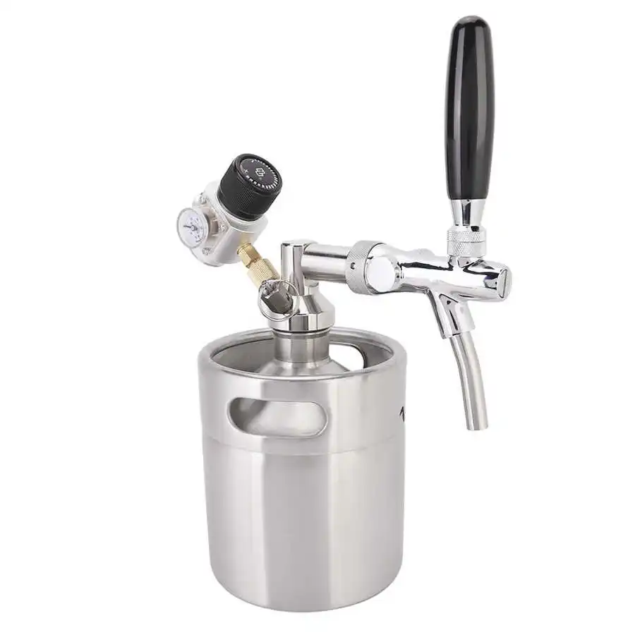 Мини баррель пивной кулер 2л из нержавеющей стали барный кран диспенсер с