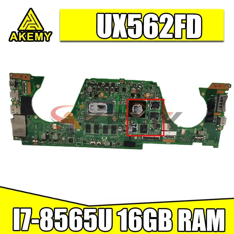 

60NB0JS0-MB1111 For ASUS Q536FD UX562F UX562FD Laptop Motherboard REV.2.0 With I7-8565U 16GB N17P-G0-A1 100% Tested Working