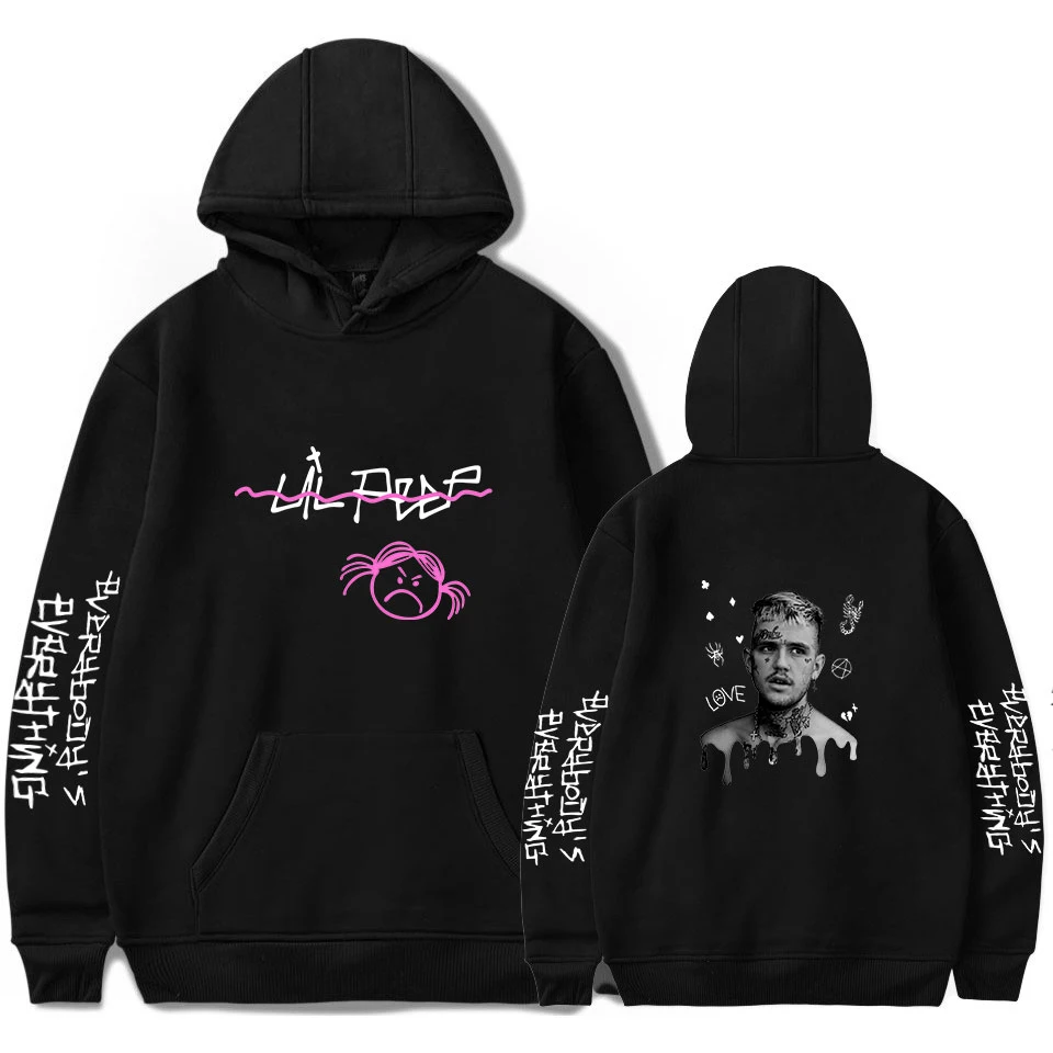 

Lil Peep Hoodie Women Men Popular Hip Hop Hoodies Streetwear Fashion Unisex Hooded Pullovers Autumn Oversized Vintage Sweatshirt