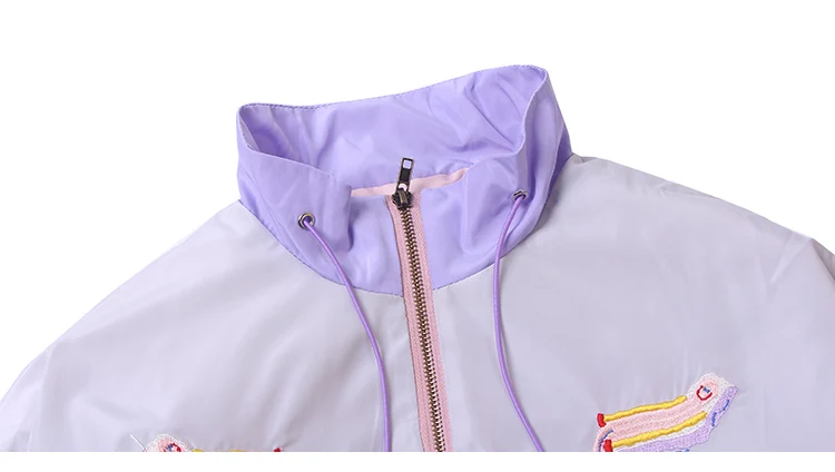Merry Pretty Makaron цвет женские пальто лоскутное мультфильм вышивка утолщенная теплая зимняя куртка элегантный дизайн свободные женские пальто