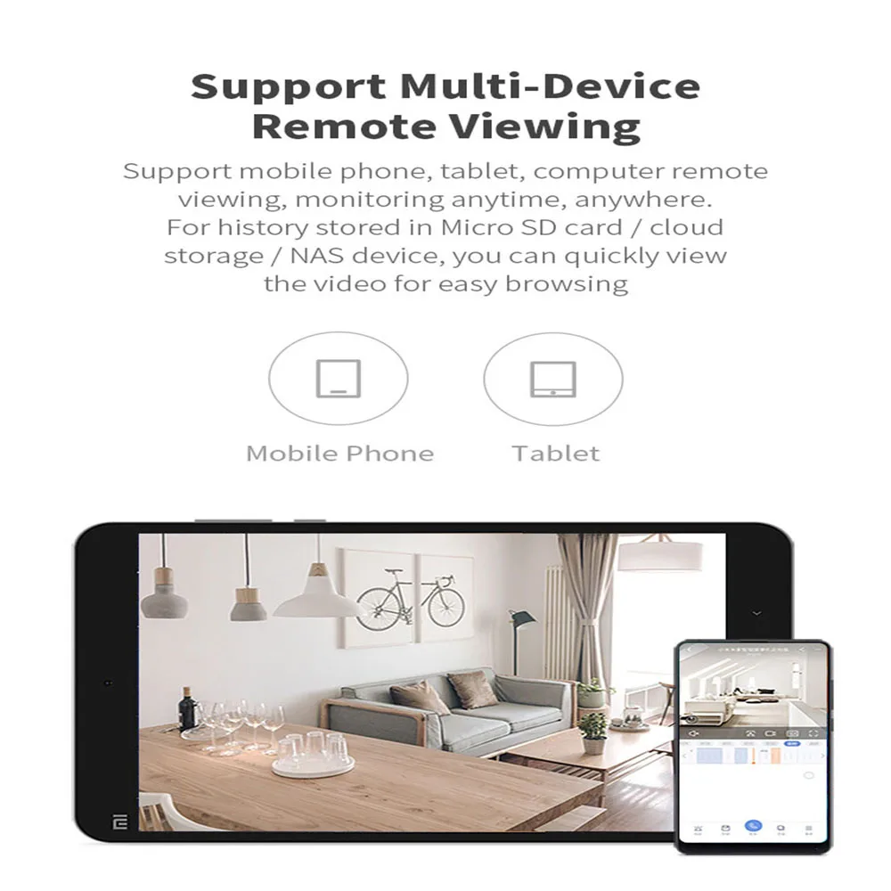 Автомобильная уличная домашняя панорамная камера видеонаблюдения Wifi 1080P