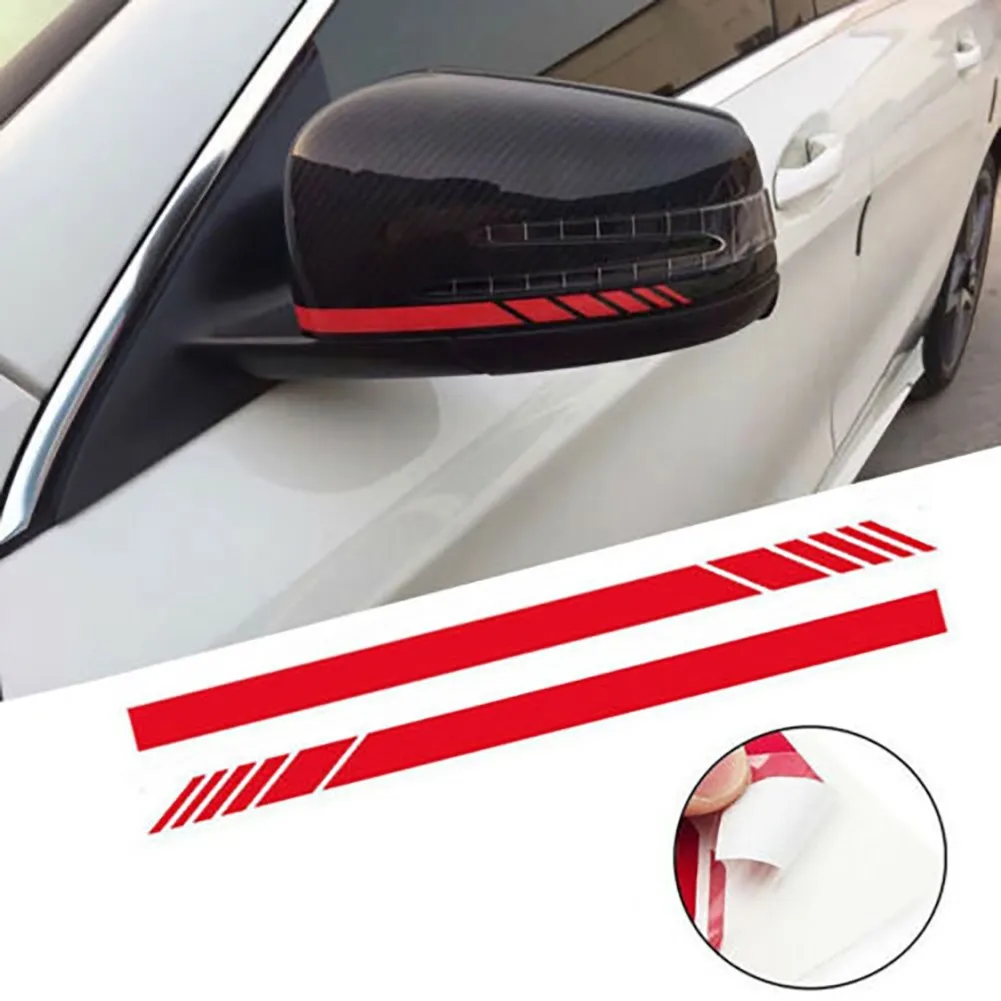 

Stripe Side Mirror Sticker 30.5*2CM Accessories Carbon Fiber Decorative